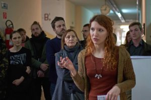 Fotografija nastala povodom prezentacije rada Kate Mijatović pri projektu 50/68 Slike utopije 2018. godine. Autor fotografije je Jasenko Rasol